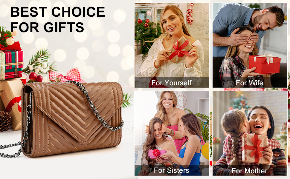 small leather crossbody bag for women clutch purse cross body purse shoulder bags with chain strap quilted purses