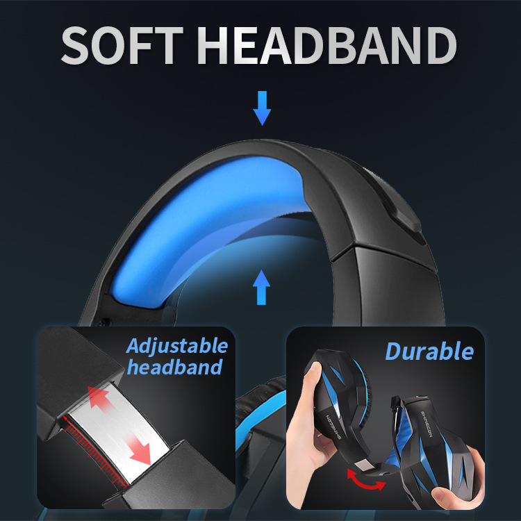 Noise-Canceling Illuminated Over-Ear Gaming Headset - 图片 4