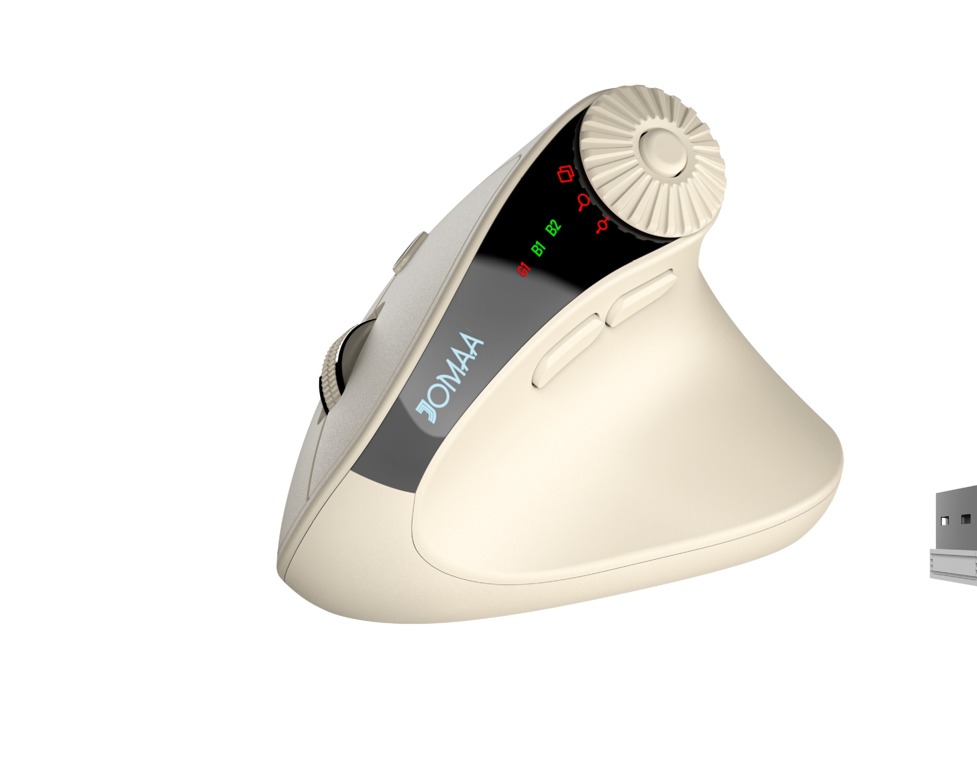 JOMAA Vertical Wireless Bluetooth Dual-Mode Office Mouse - 图片 6