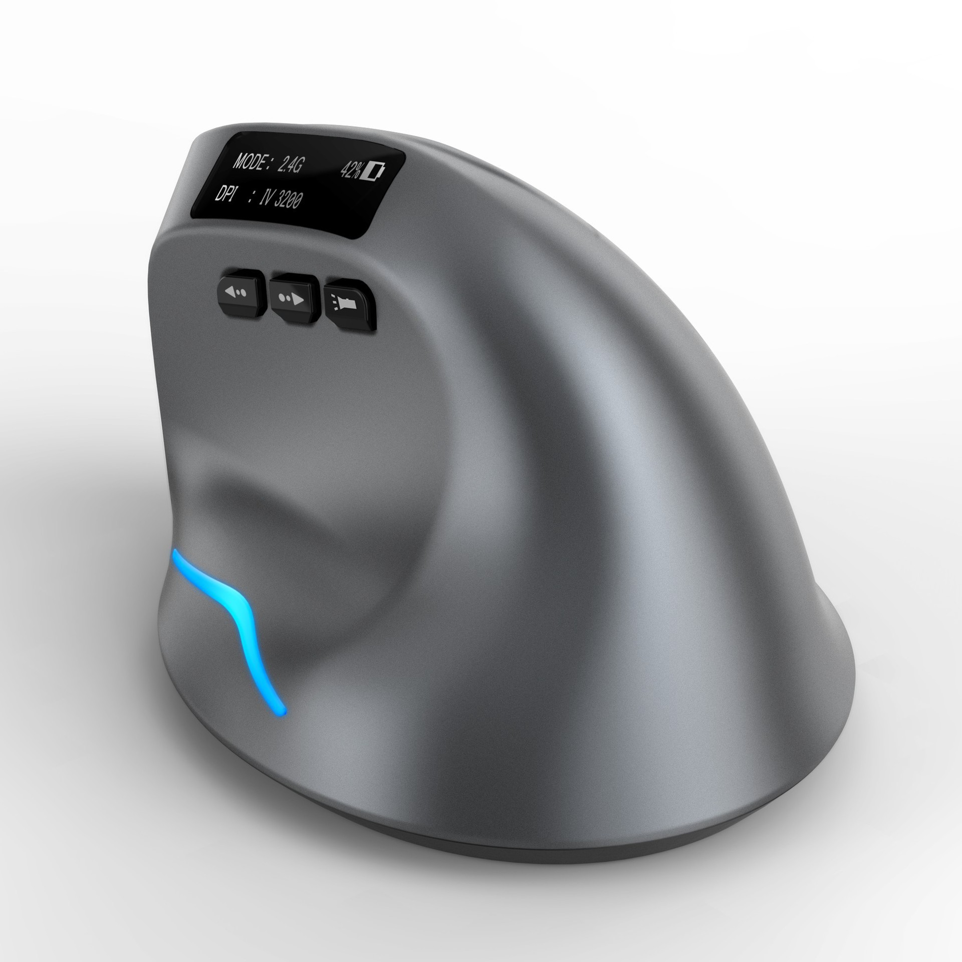 Silent Dual-mode Wireless Vertical Mouse - 图片 6