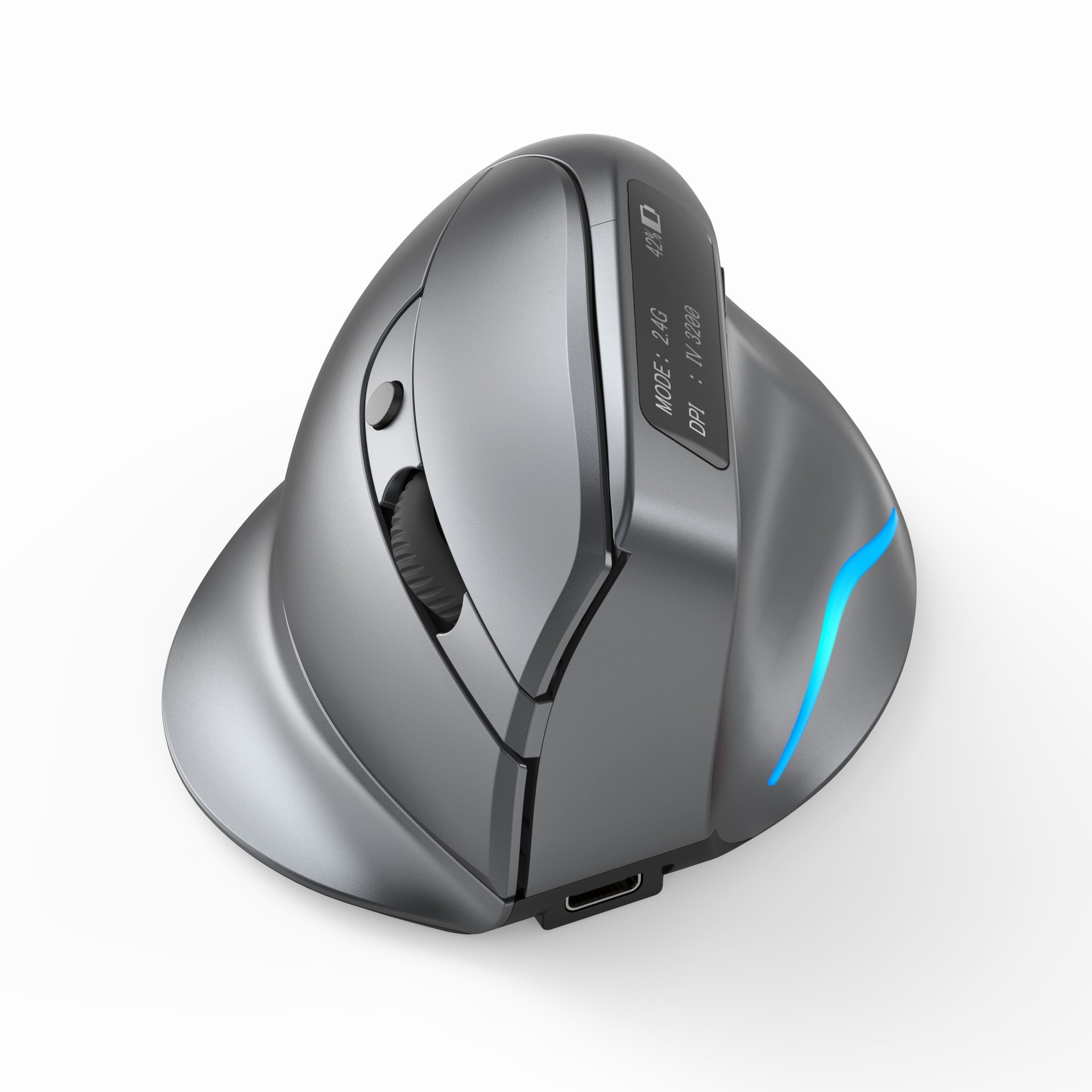 Silent Dual-mode Wireless Vertical Mouse