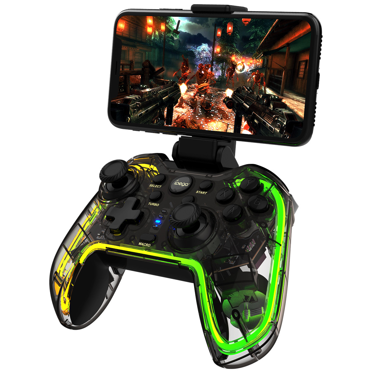 Vibrating Rapid-Fire RGB Wireless Bluetooth Game Controller - 图片 4