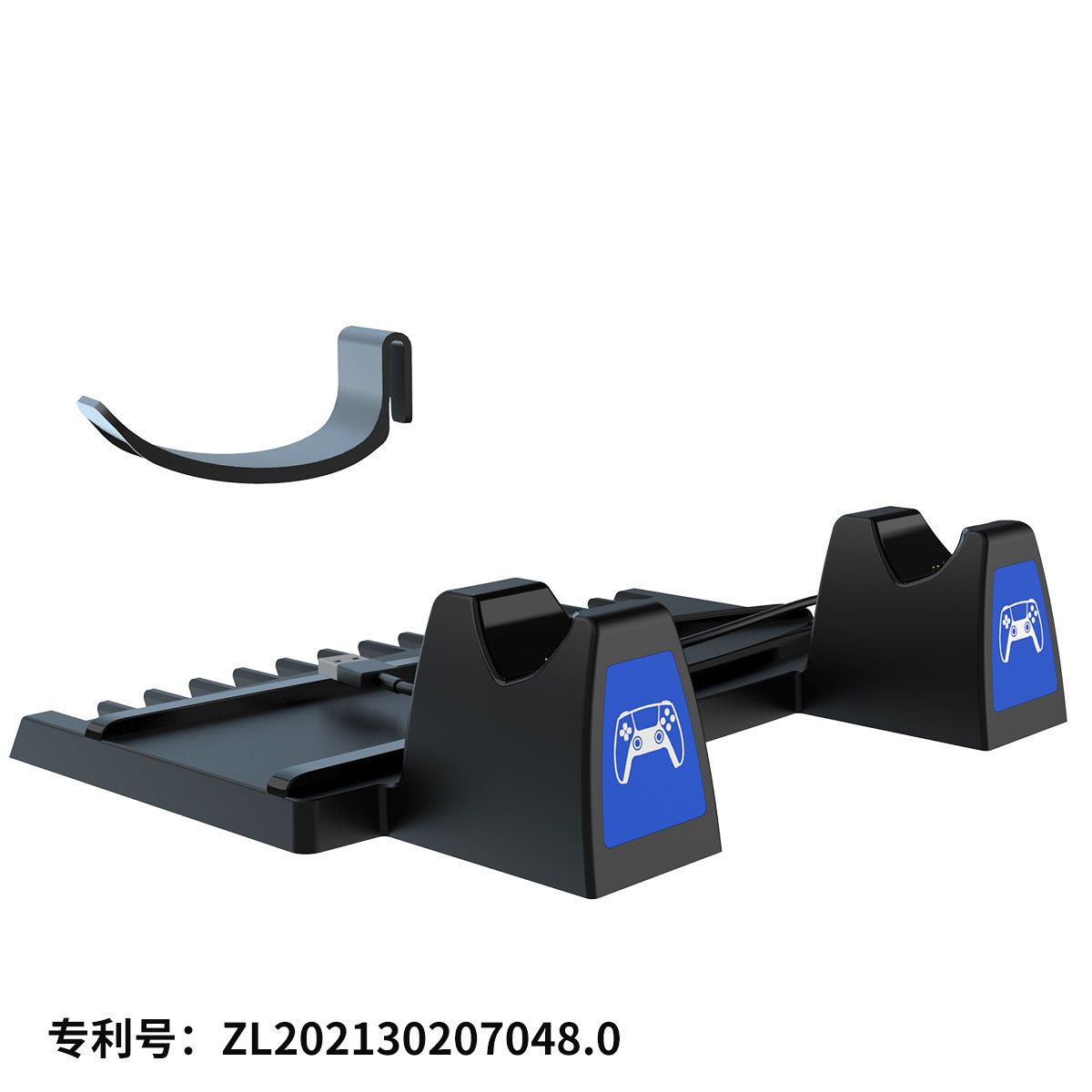 P5 Controller Dual Charging Dock with Headphone Stand - 图片 2